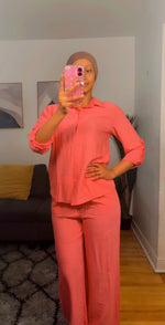 Charger l&#39;image dans la galerie, TISSU CRÊPE  (Un ensemble pantalon  &amp; chemise )
