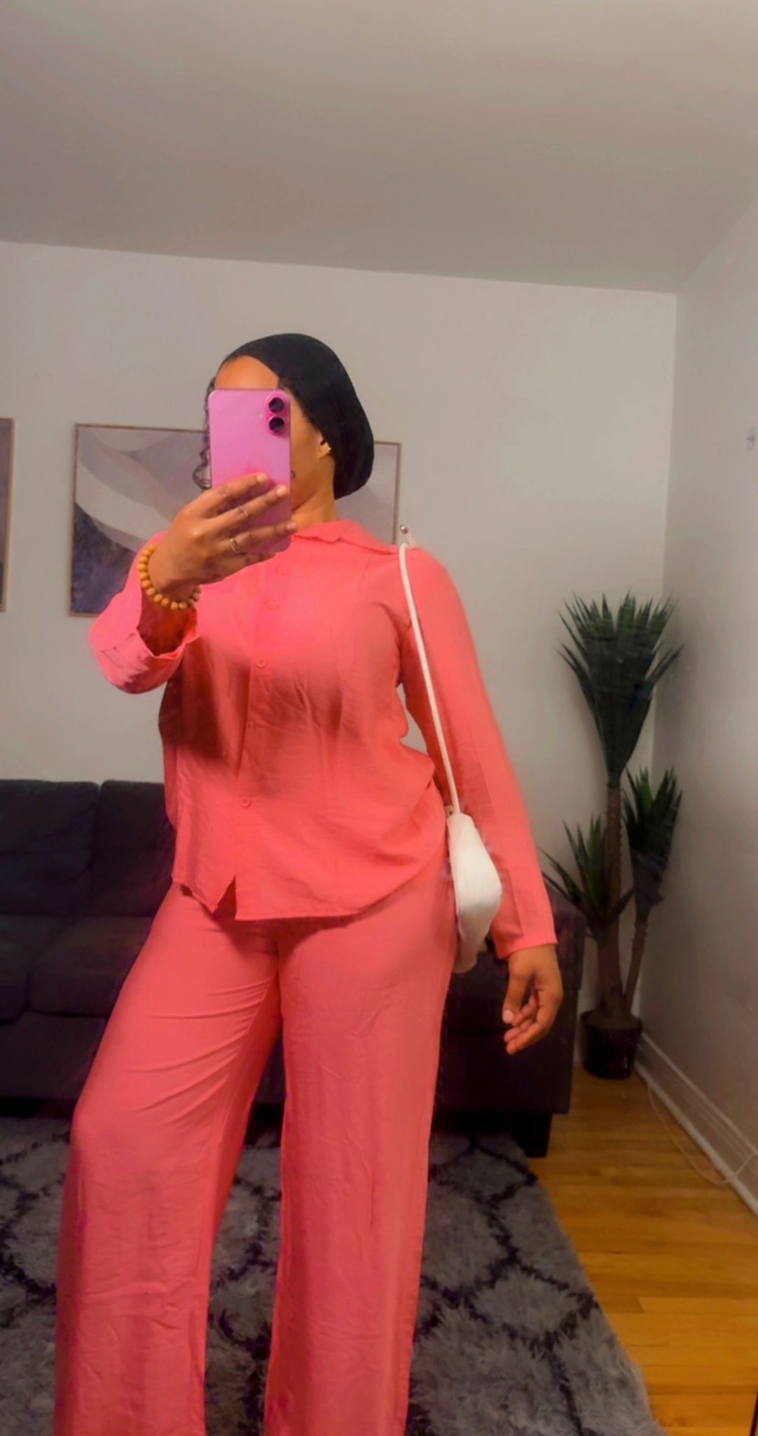 TISSU CRÊPE  (Un ensemble pantalon  & chemise )