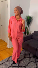 Charger l&#39;image dans la galerie, TISSU CRÊPE  (Un ensemble pantalon  &amp; chemise )
