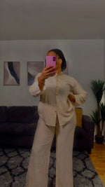 Charger l&#39;image dans la galerie, TISSU CRÊPE  (Un ensemble pantalon  &amp; chemise )
